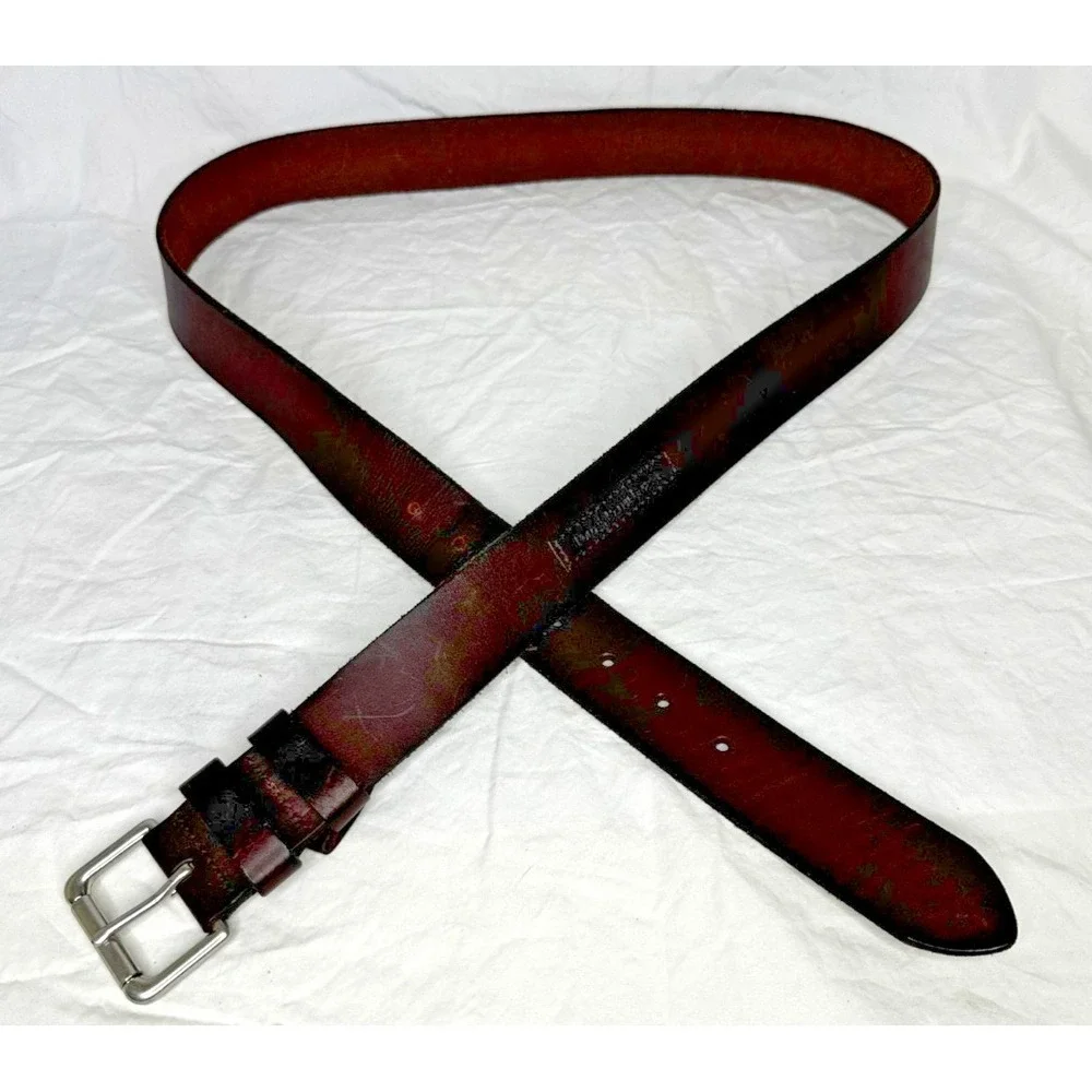 Polo Ralph Lauren Brown Leather Belt Mens Sz 36-40 in